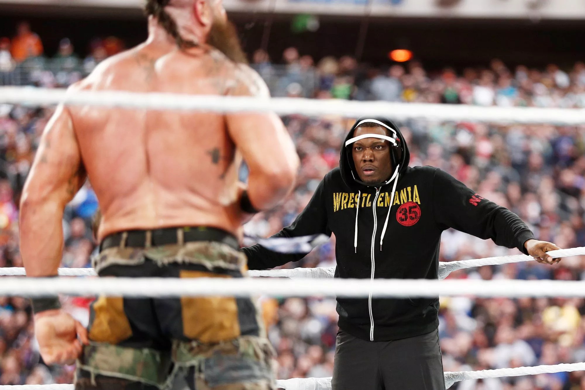 BESTPIX - SNL&rsquo;s Michael Che And Colin Jost At WWE WrestleMania