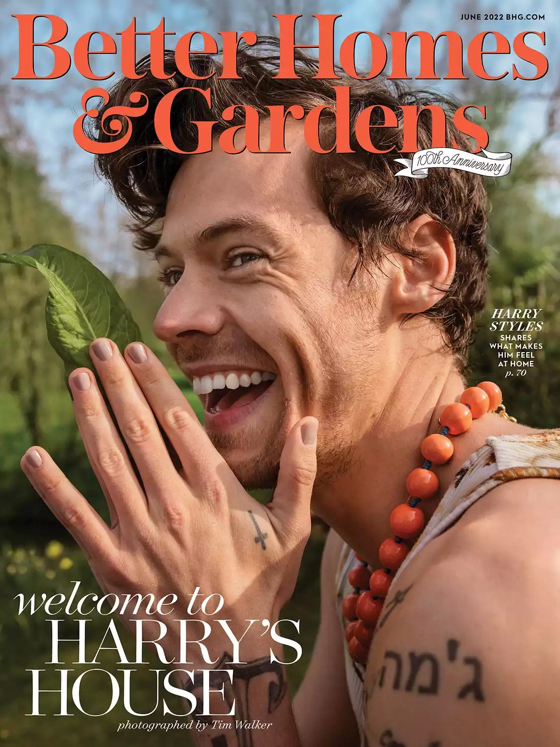 Harry Styles Better Homes and Gardens Cover