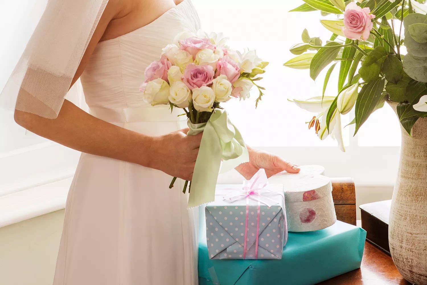Bride Opening Gifts
