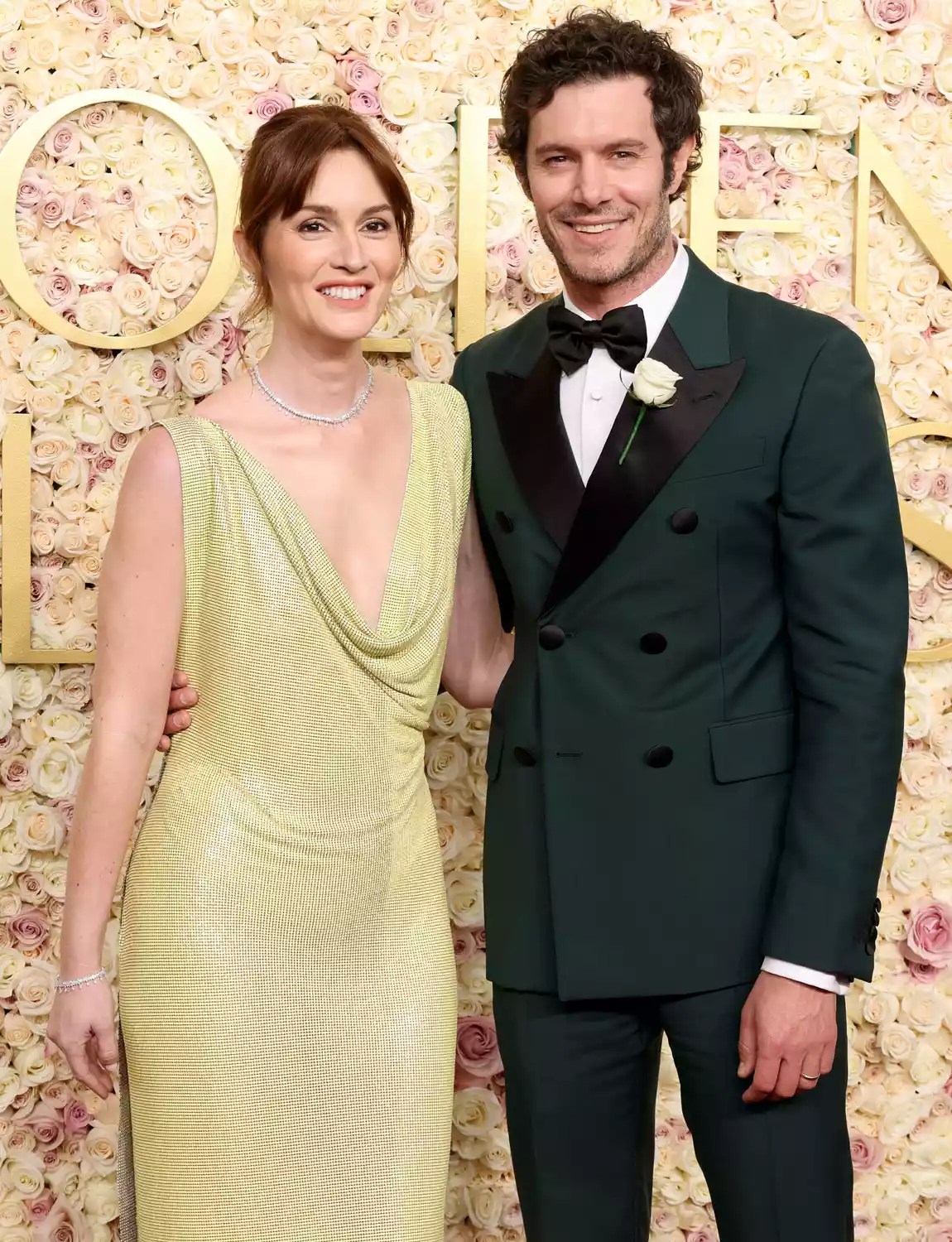 Leighton Meester and Adam Brody attend the 82nd Annual Golden Globe Awards at The Beverly