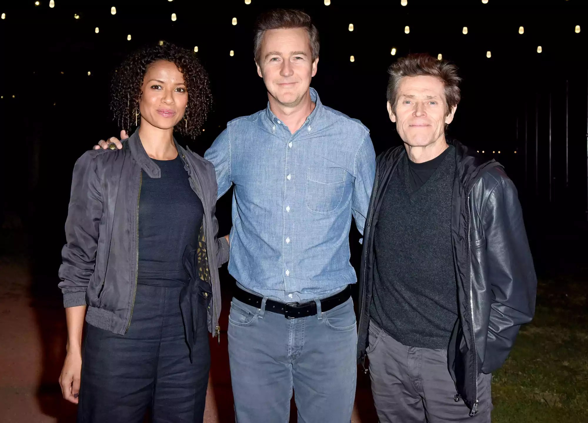 Gugu Mbatha-Raw, Edward Norton and Willem Dafoe