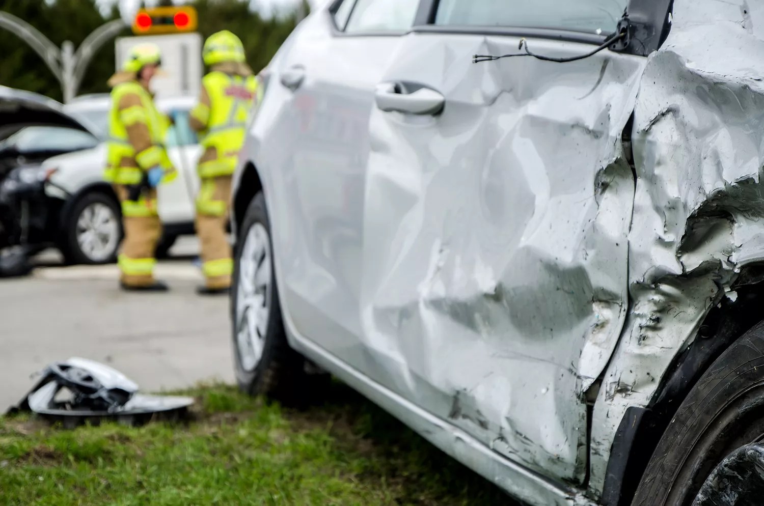Car accident scene