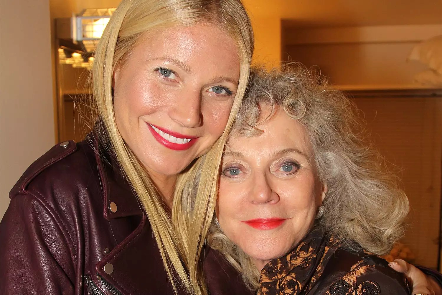 NEW YORK, NY - OCTOBER 02: (EXCLUSIVE COVERAGE) Gwyneth Paltrow and mother Blythe Danner pose backstage during the opening night of &ldquo;The Country House&rdquo; on Broadway at Manhattan Theater Club at The Samuel J. Friedman Theater on October 2, 2014 in New York City. (Photo by Bruce Glikas/FilmMagic)