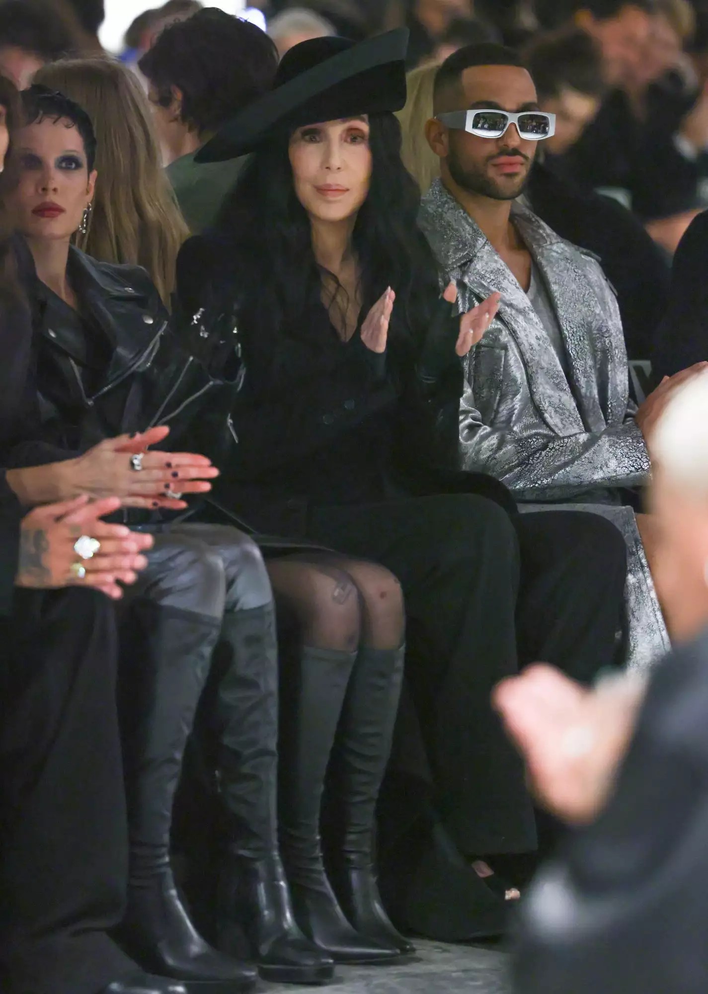 PARIS, FRANCE - OCTOBER 01: (EDITORIAL USE ONLY - For Non-Editorial use please seek approval from Fashion House) Cher attends the Ann Demeulemeester Womenswear Spring/Summer 2023 show as part of Paris Fashion Week on October 01, 2022 in Paris, France. (Photo by Pierre Suu/Getty Images)