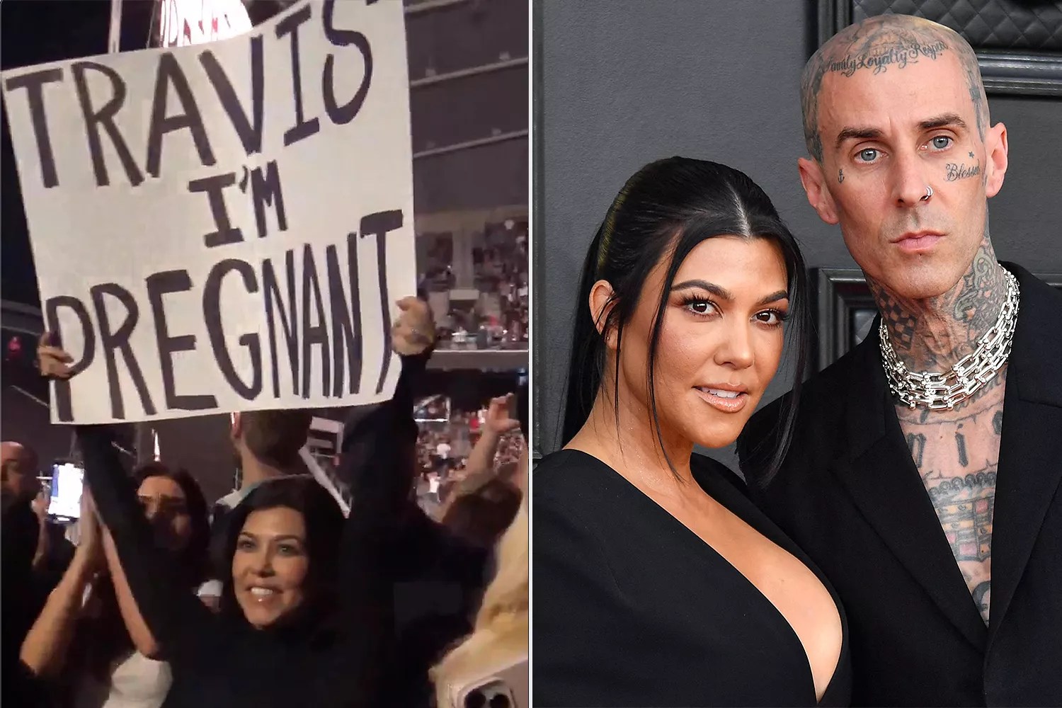 Kourtney Kardashian is Pregnant! Star Surprises Husband Travis Barker with News at Concert
