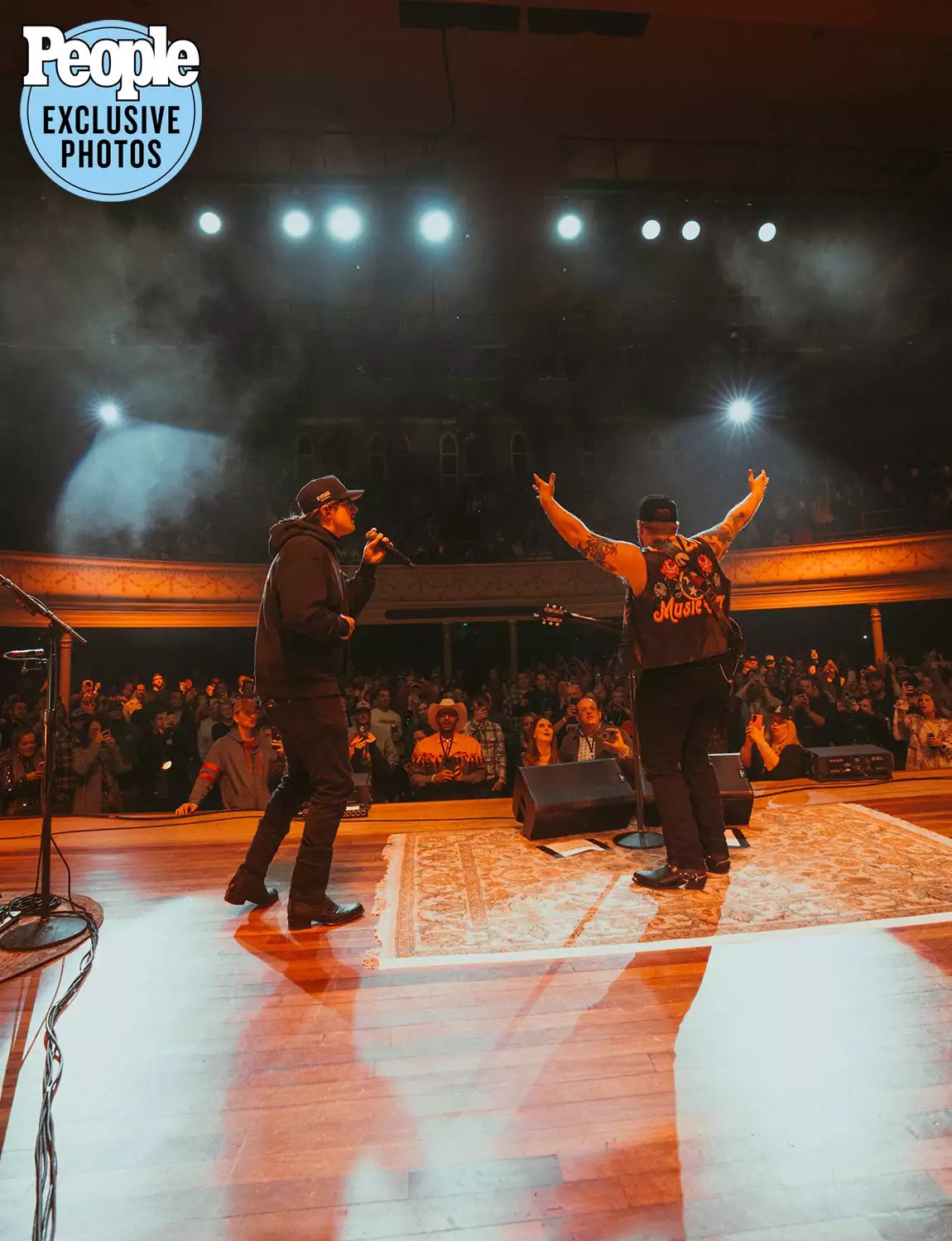 Ernest and Hardy at the Ryman Auditorium in Nashville, TN