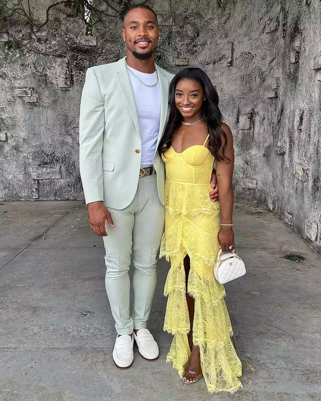 Simone Biles and Husband Shine in Summer Pastels: &lsquo;Celebrating Love Never Gets Old&rsquo; it&rsquo;s about this photo