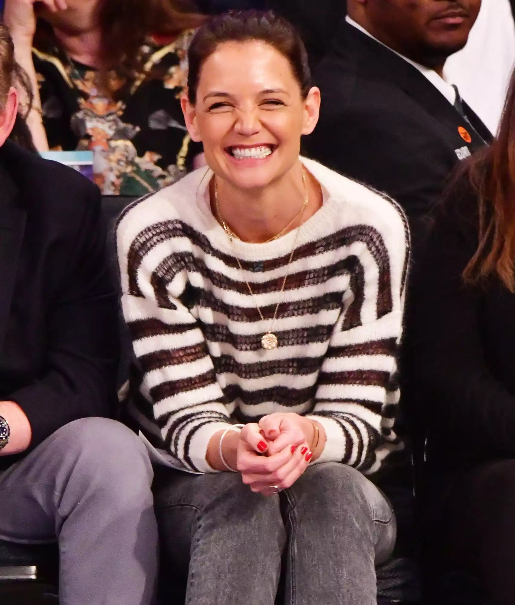 Celebrities Attend Washington Wizards v New York Knicks