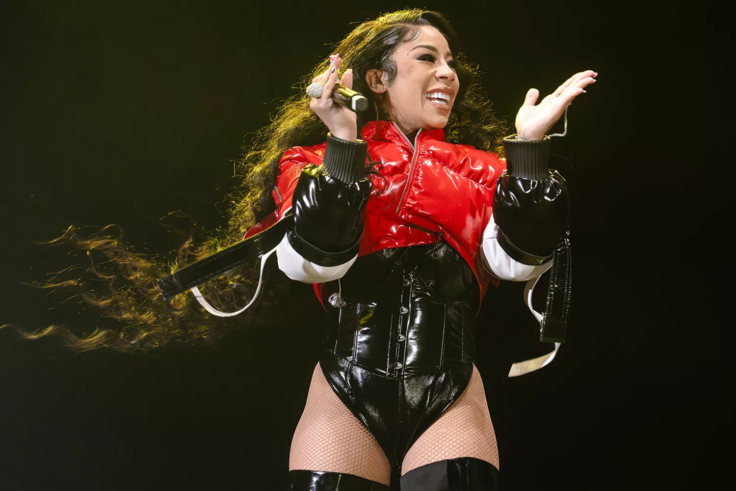 Keyshia Cole performs at Oakland Arena on March 28, 2024 in Oakland, California.