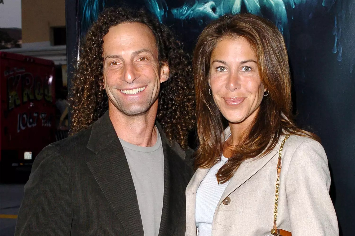 Kenny G and wife Lyndie Benson during &ldquo;House of Wax&rdquo; - Los Angeles Premiere - Arrivals at Mann Village Theatre in Westwood, California, United States. (Photo by SGranitz/WireImage)
