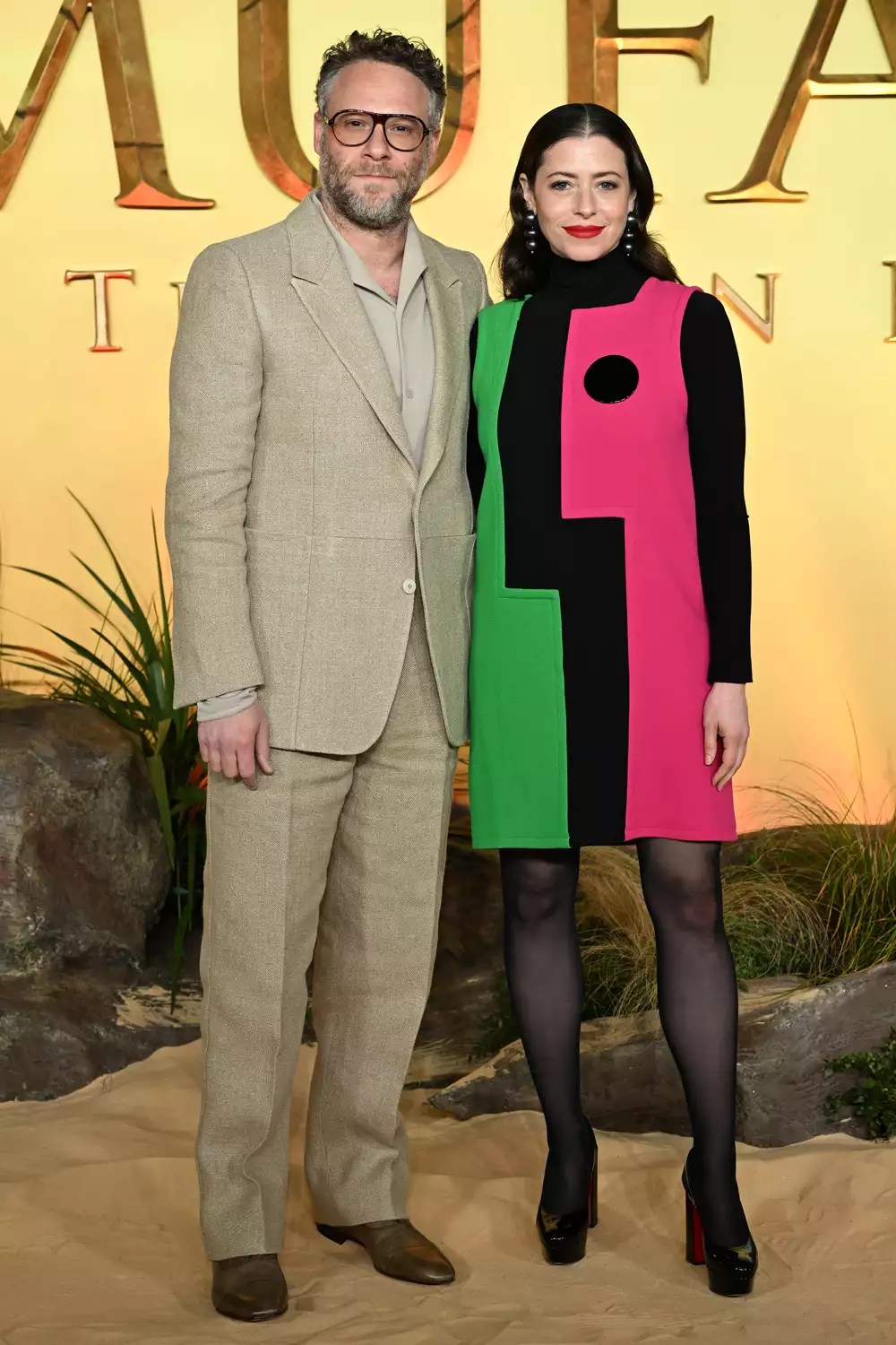 Seth Rogen and Lauren Miller Rogen attend the UK Premiere of Disney&rsquo;s &ldquo;Mufasa: The Lion King&rdquo; at