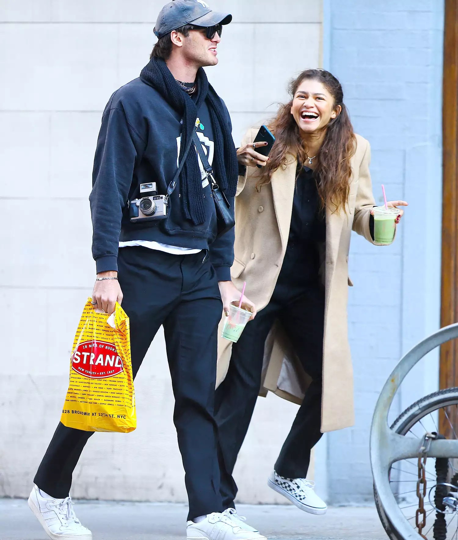 Zendaya and boyfriend Jacob Eloridi have fun on the street in Soho, New York City, NY, USA, on February 3, 2020
