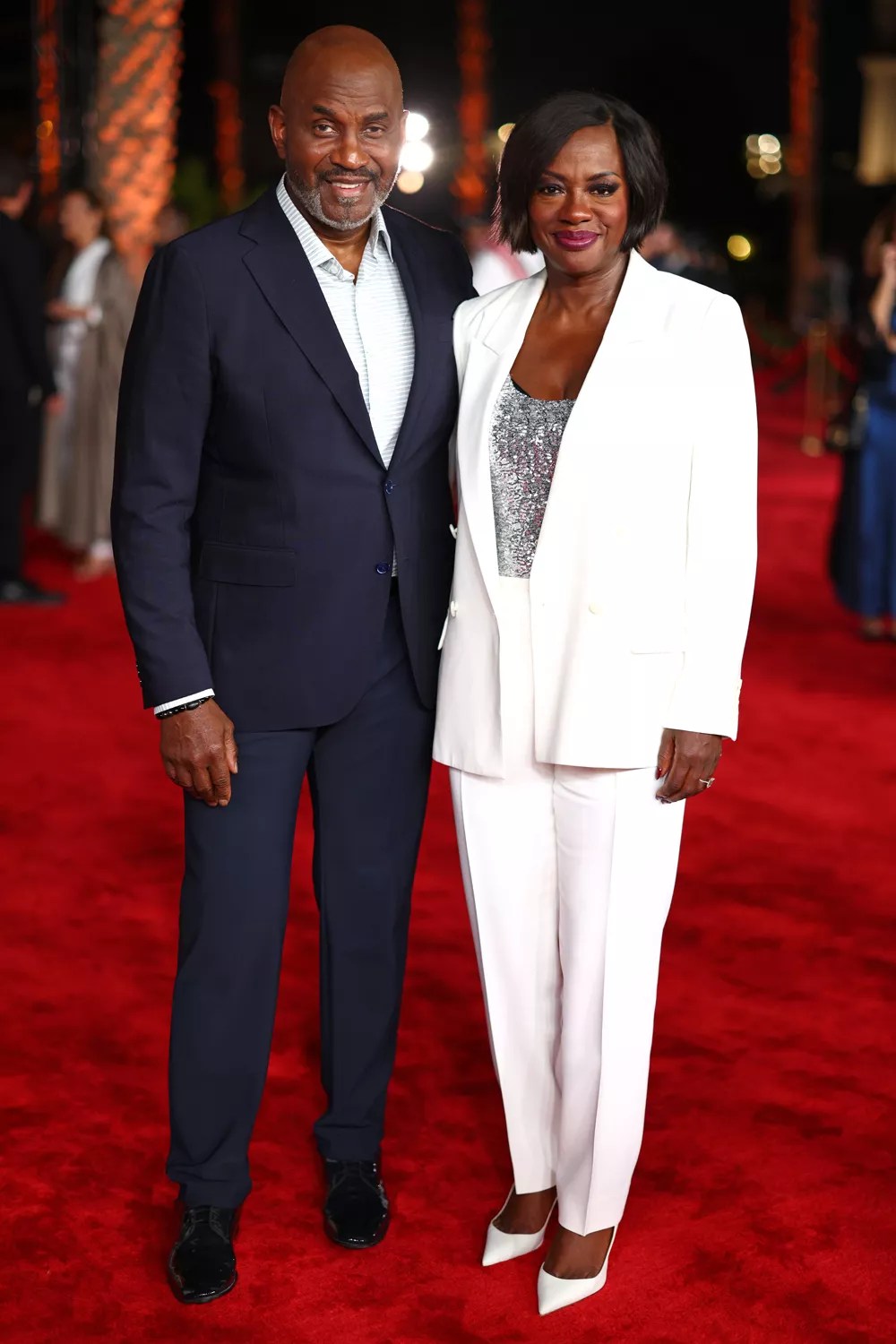 Julius Tennon and Viola Davis attend the Closing Night Red Carpet at the Red Sea International Film