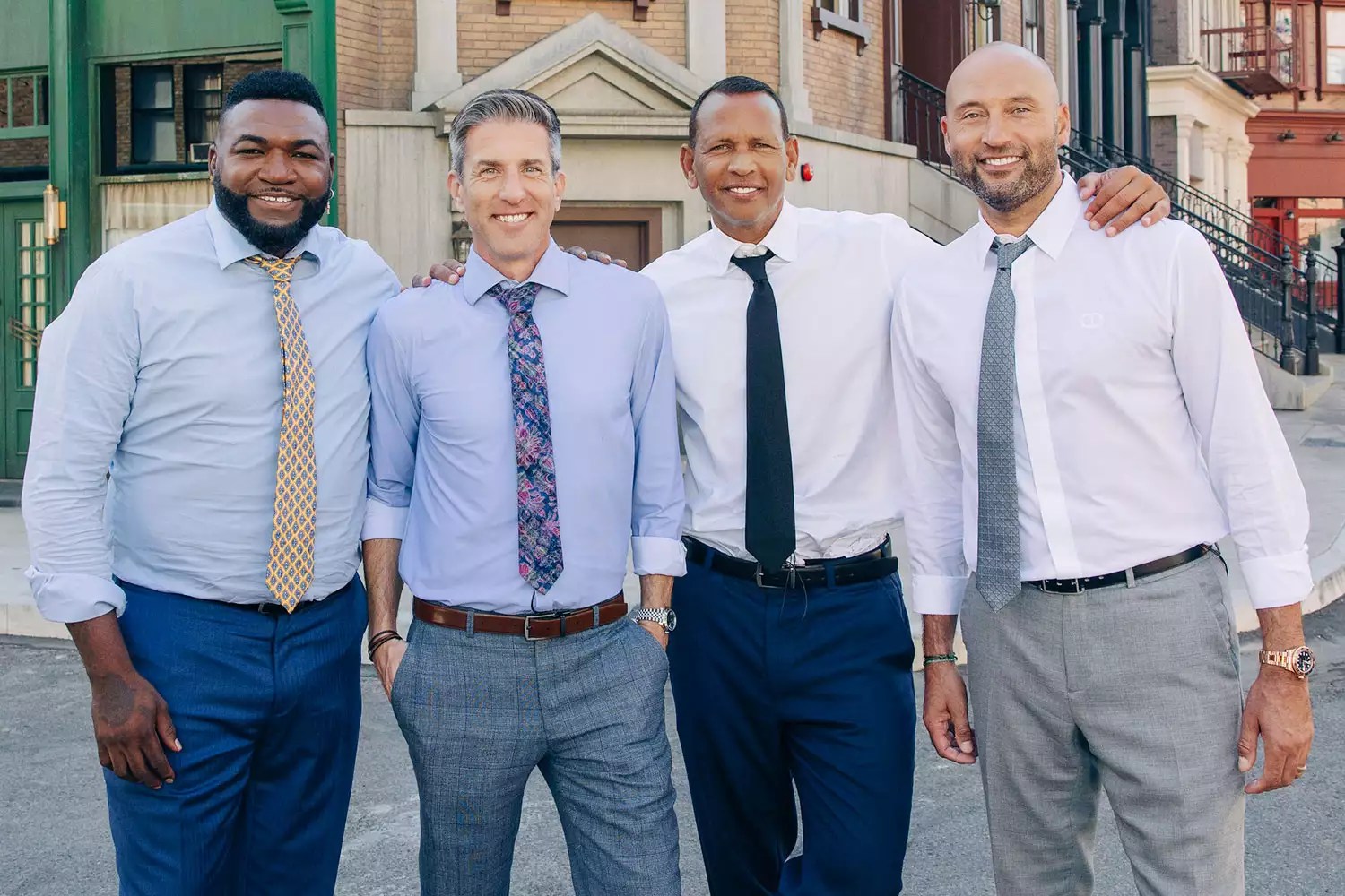 David Ortiz, Kevin Burkhardt, Alex Rodriguez, Derek Jeter