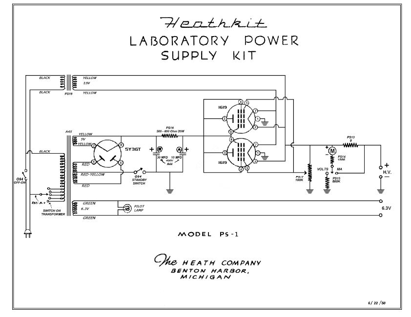 Vacuum Tube Variable High Voltage power supply info.