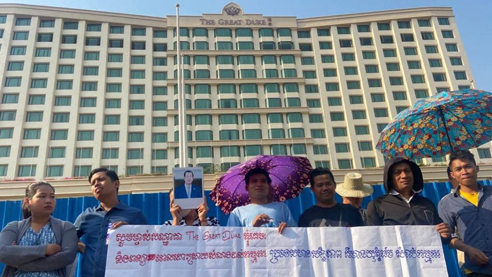 Cambodian luxury hotel workers begin indefinite strike seeking payment