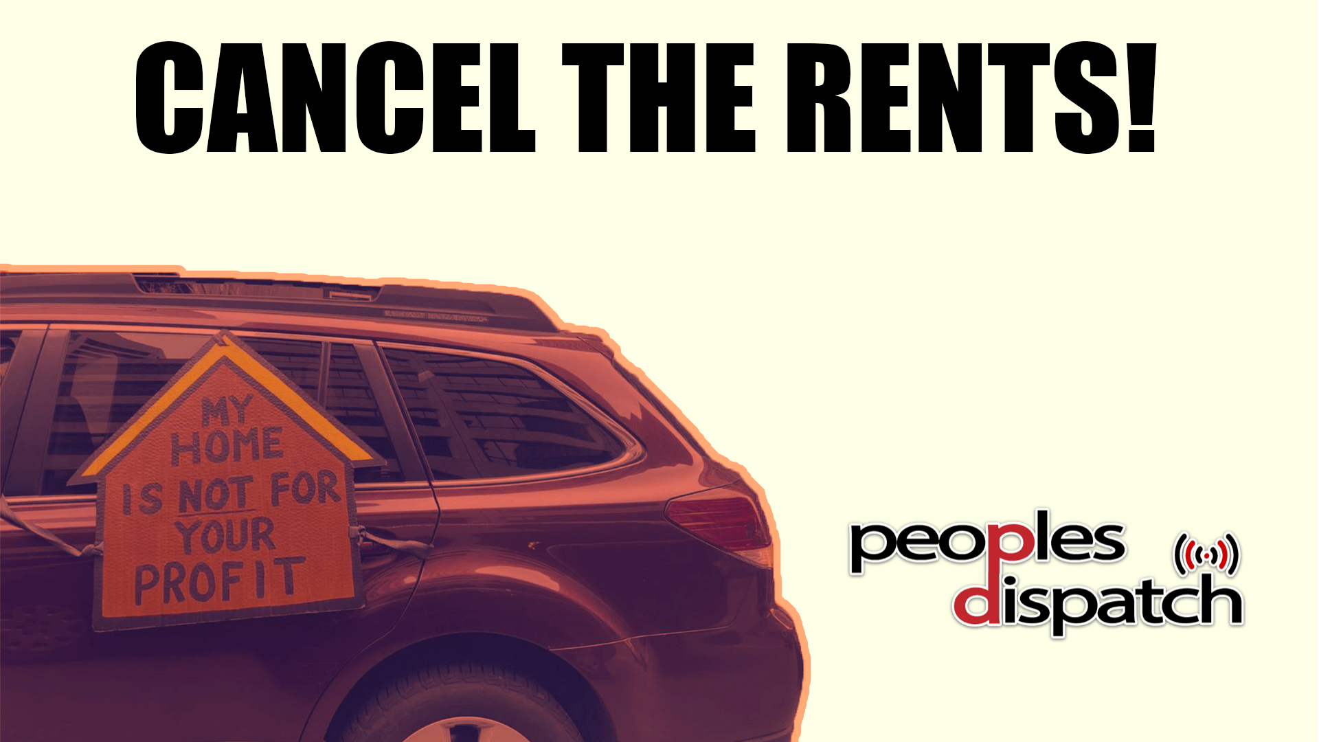 Across US, the people demand "Cancel the Rents" Peoples Dispatch