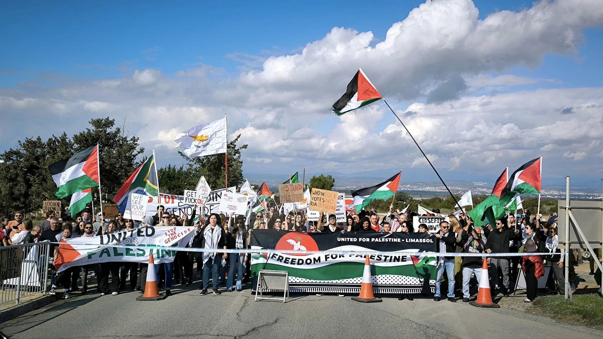 Cypriots protest use of bases by UK in imperialist conflicts Peoples