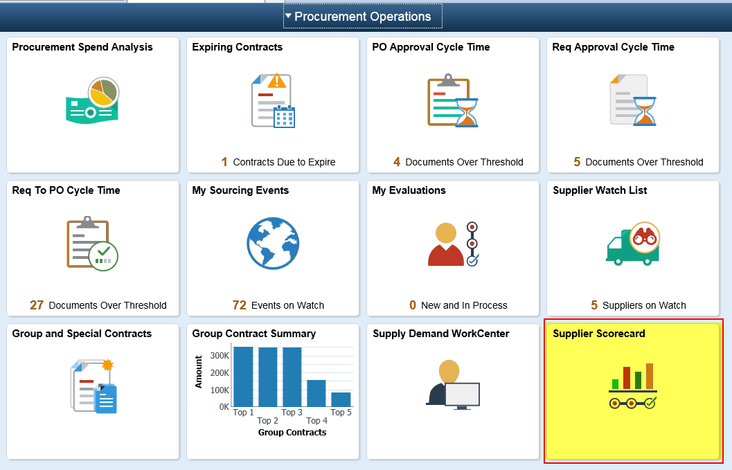 Evaluate PeopleSoft suppliers using Supplier Scorecard PeopleSoft Tutorial