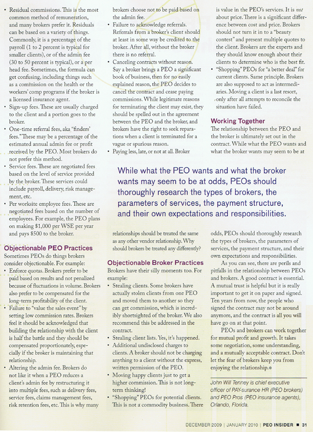 Pros and Cons of Working with PEO Brokers PEO Pros
