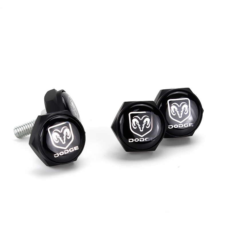 Dodge Black License Plate Bolts Pepa Car