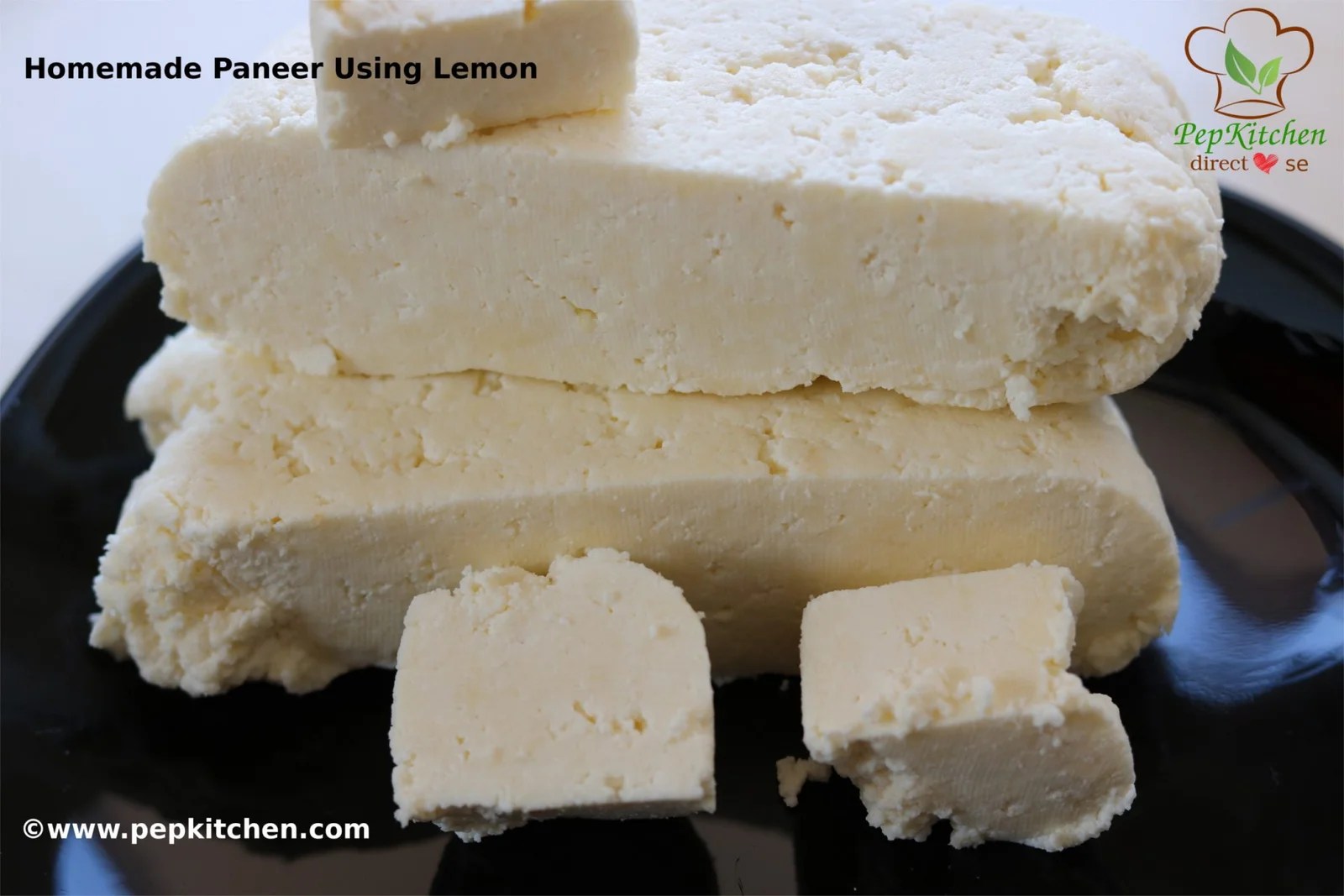 Homemade Paneer Using Lemon (Cottage Cheese) Pepkitchen