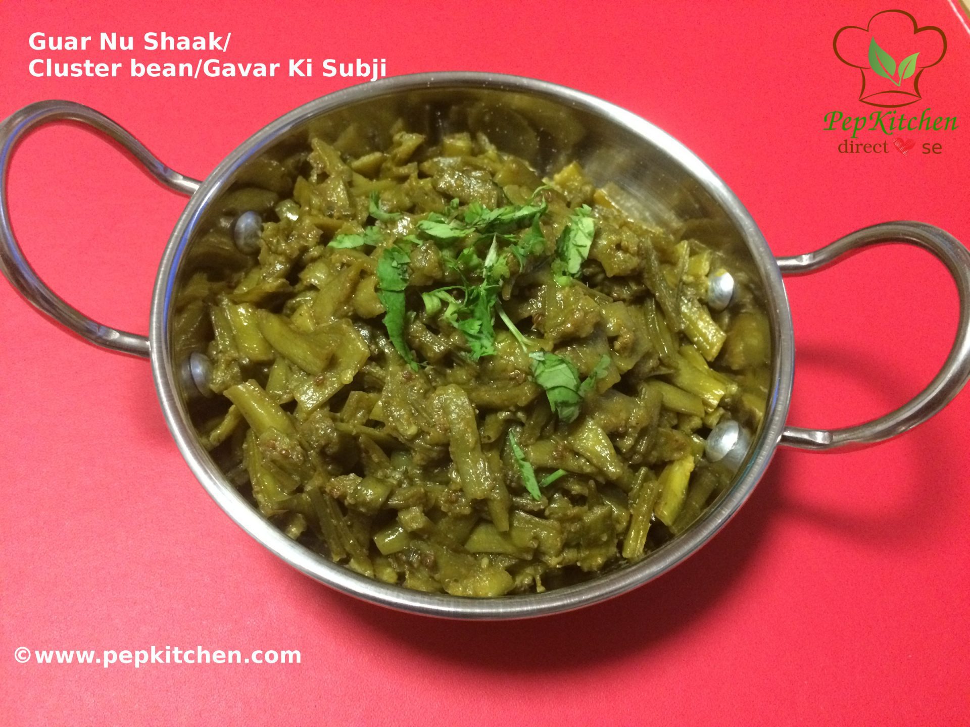 Guar Nu Shaak/Cluster Beans Fry/Gavar Ki Subji Pepkitchen