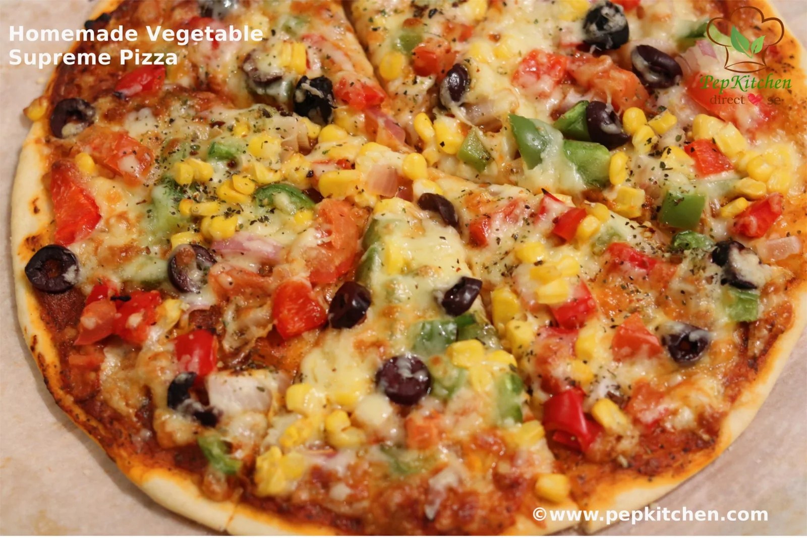 Homemade Vegetable Supreme Pizza Pepkitchen
