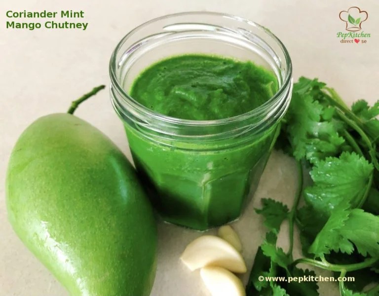 Coriander Mint Mango Chutney Pepkitchen