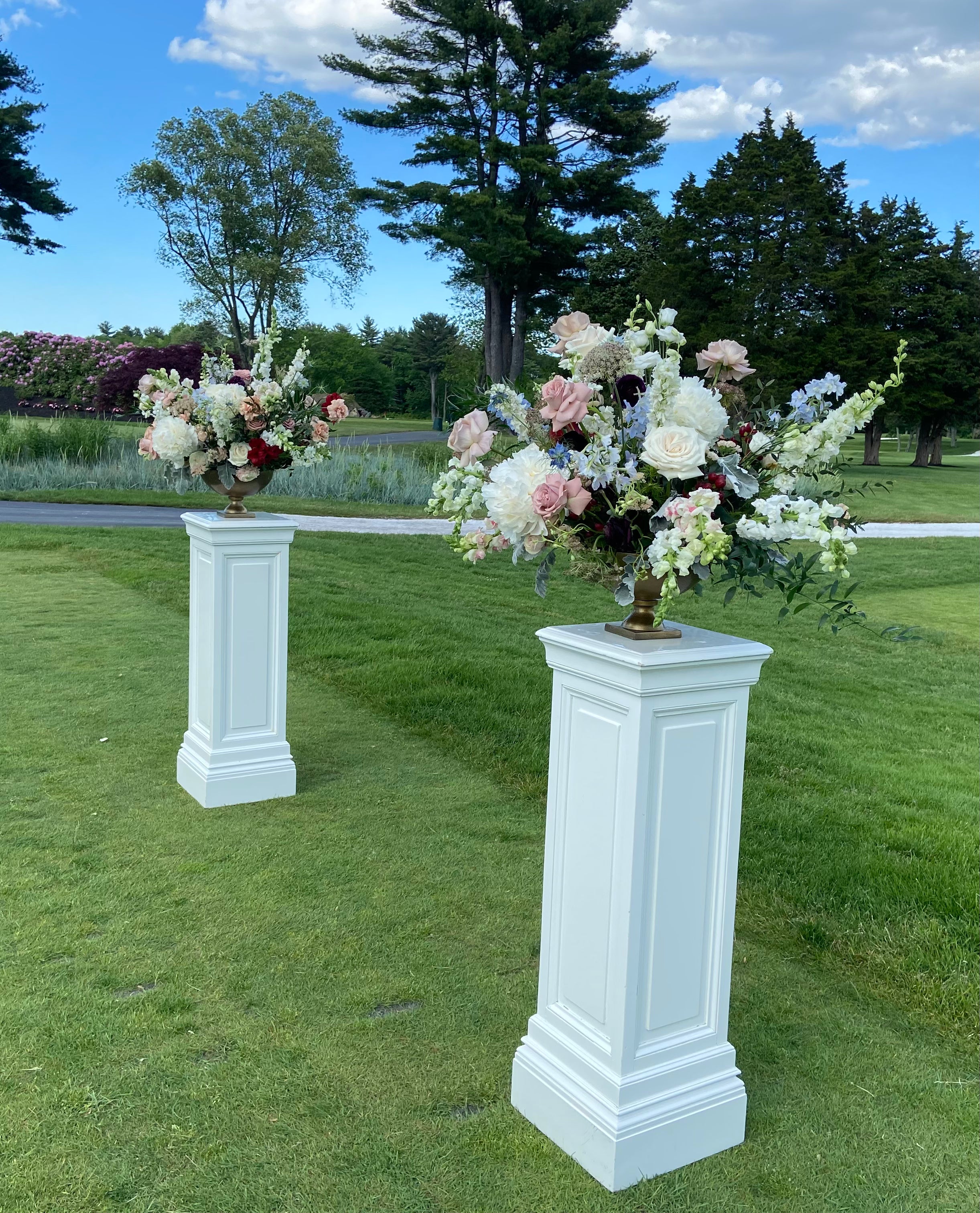 Pedestal Rental Pepper & Fern Floral Design