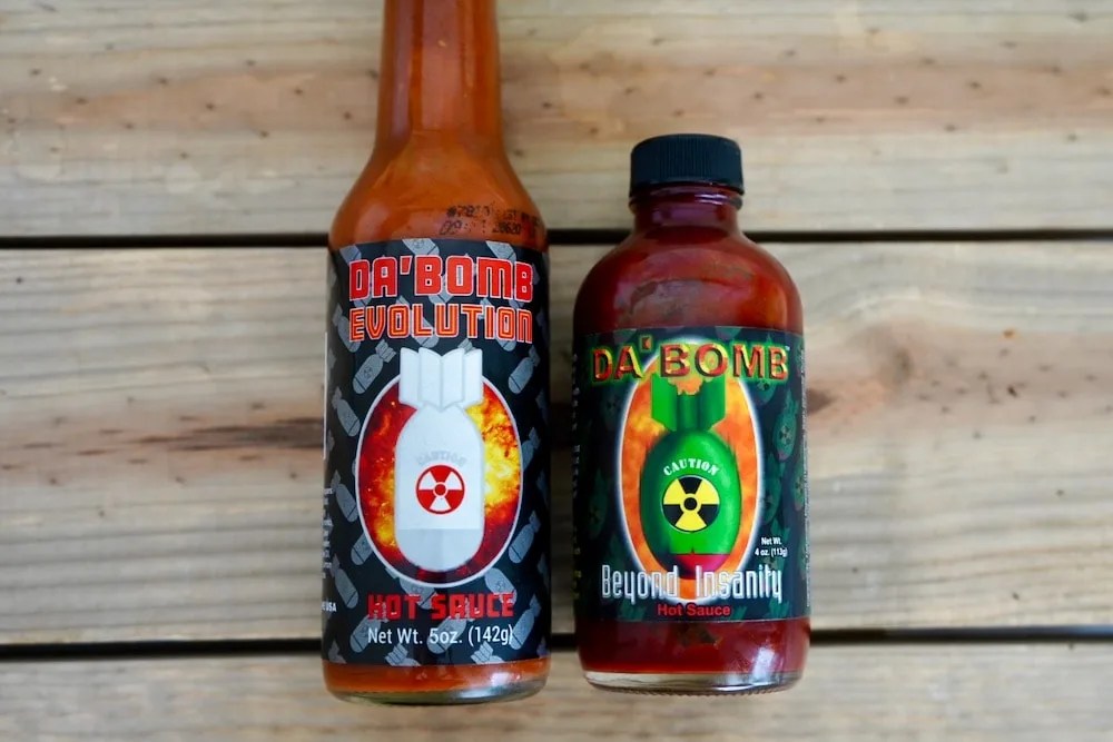Da Bomb Evolution An AllNatural Da'Bomb Hot Sauce Pepper Geek