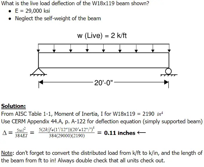 Beam Deflection Examples - PE Preparation