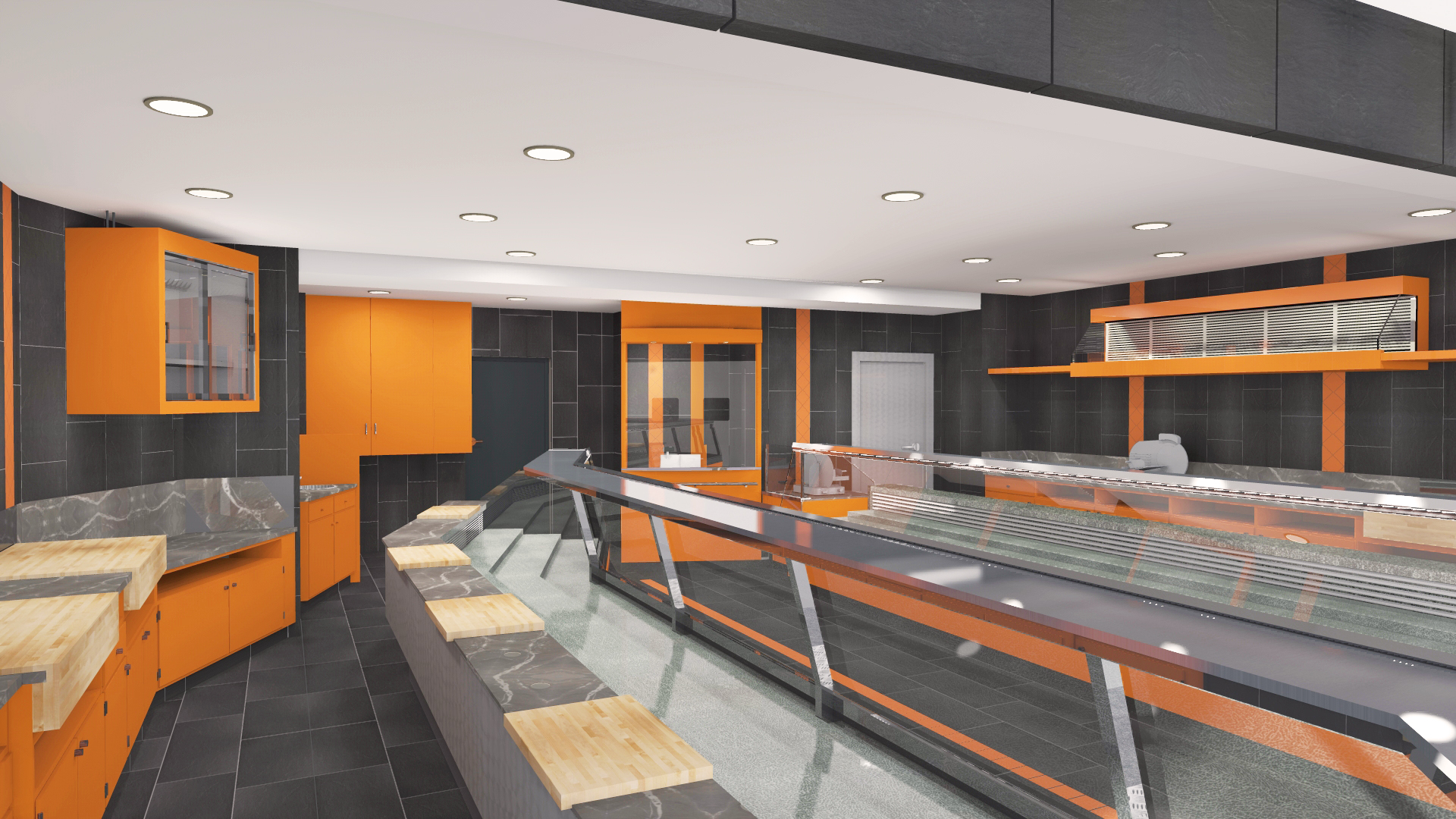 Agencement boucherie de SaintOuen en 3D by PEP'S Pep's création