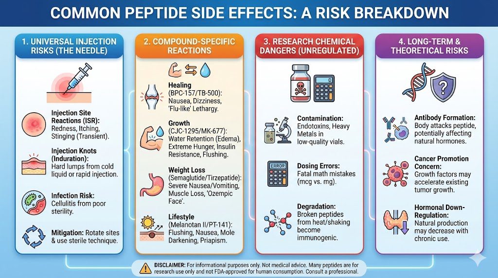 What Are Some Common Peptide Side Effects? PeptidesPower