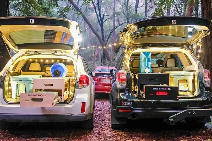 This SlideOut Camping Kitchen Fits Nearly in Any SUV or Hatchback