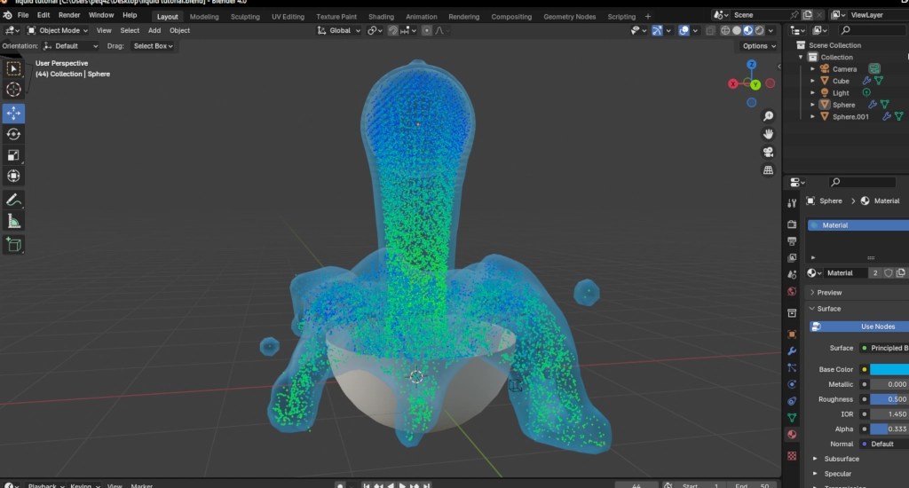 How to create Realistic Liquids on Blender 4.0 Peq42