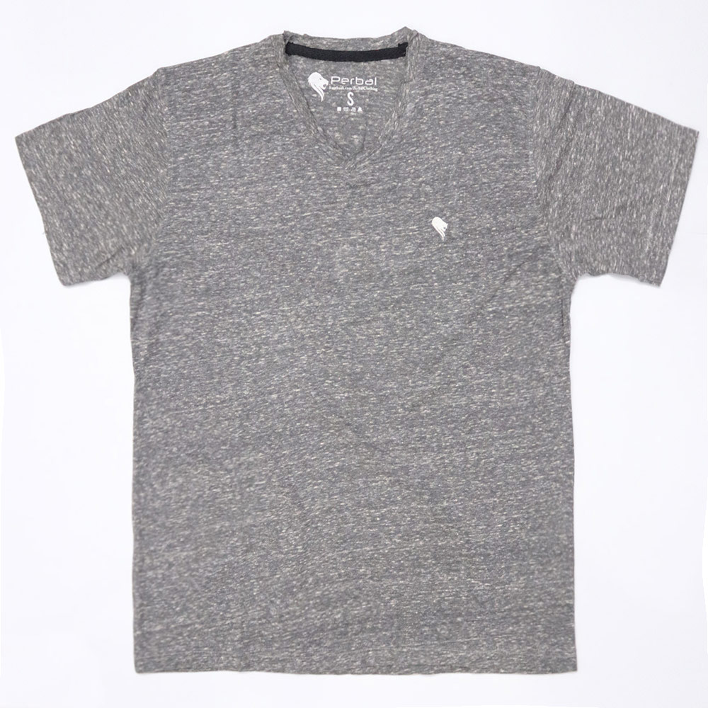 Grey V Neck Tshirt Grey V Neck Tshirt Loose Fit With Raw Neck Perbal