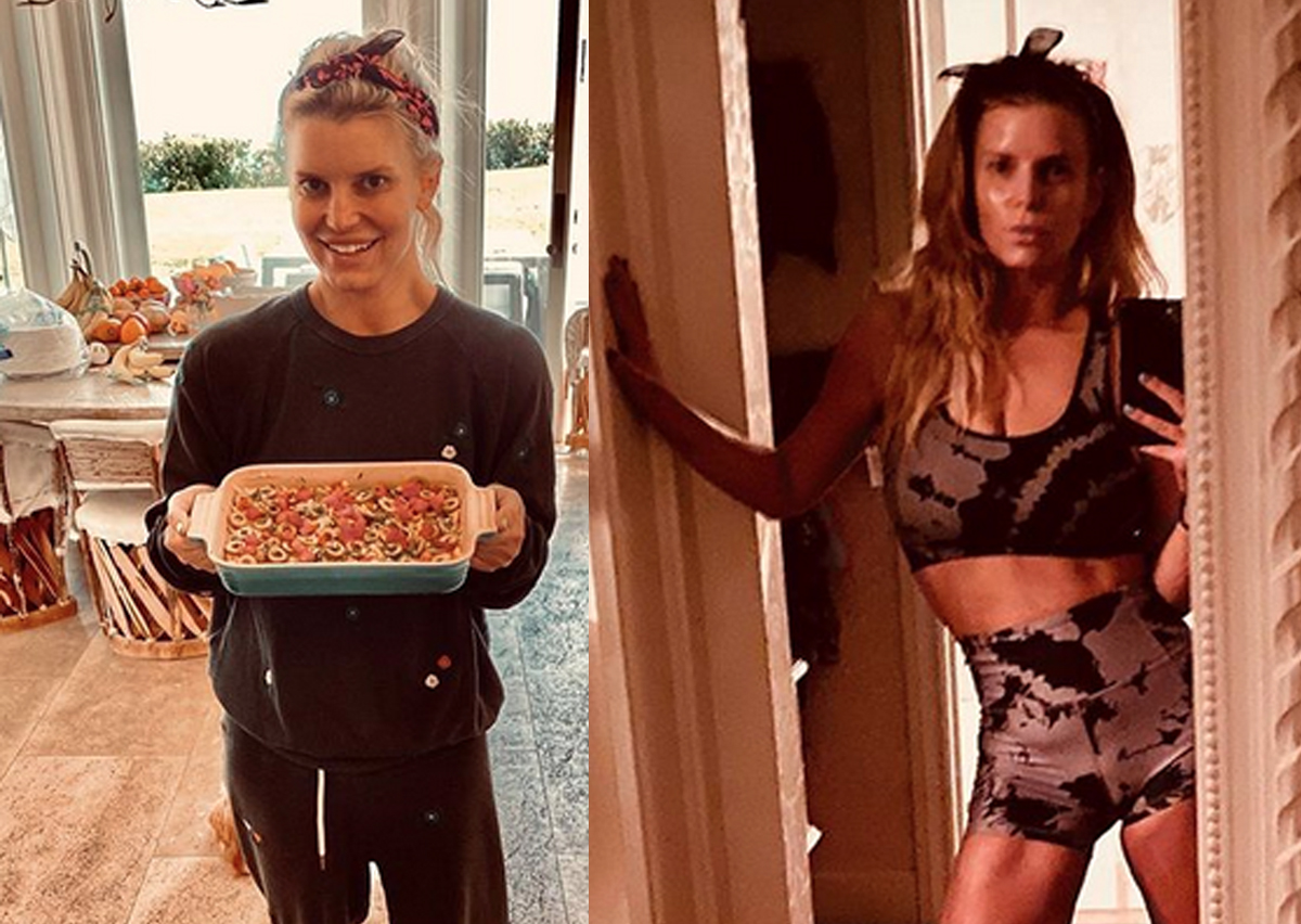 How Jessica Simpson Is Keeping SO TONED During The Lockdown! Perez Hilton