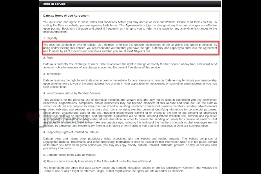 date.ax Anmeldelse 2020 Perfekt eller scam?