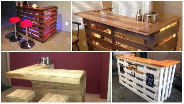 Construye Tu Minibar A Base De Palets - Ideas Perfectas