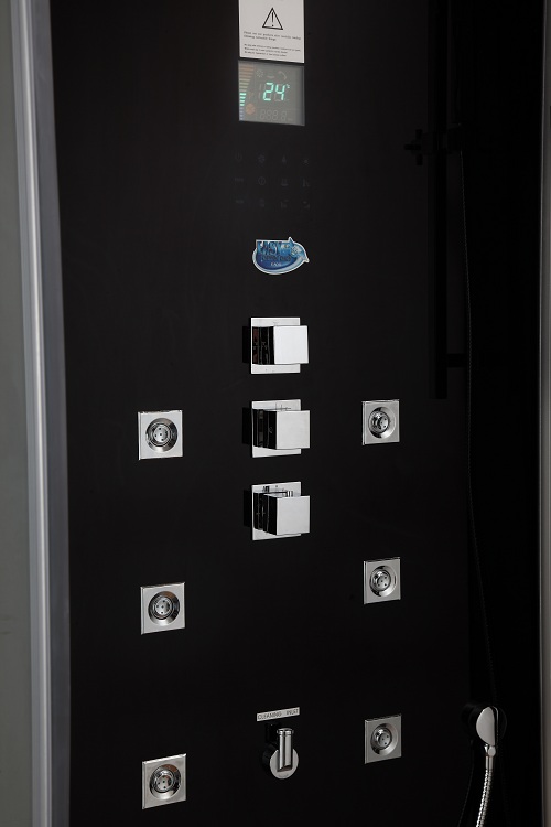 DZ962F8 BLK 2 Person Steam Shower 47.25x47.25"x89" Perfect Bath Canada