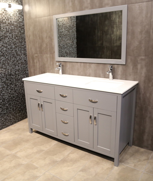 60" Vanity Double Vanity Perfect Bath Canada