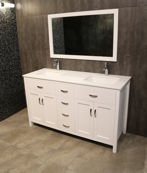 60" Vanity Double Vanity Perfect Bath Canada