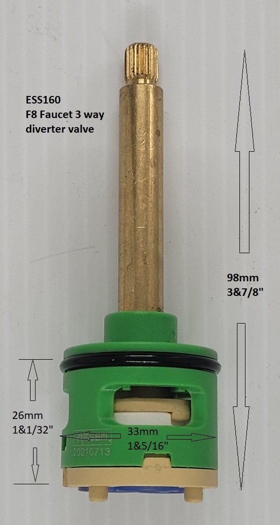 F8 Temperature Faucet Assembly 3Way Diverter Valve Insert Perfect