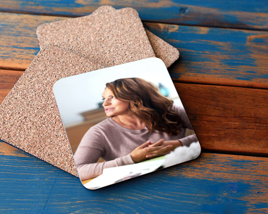 Cork backed Photo Coasters