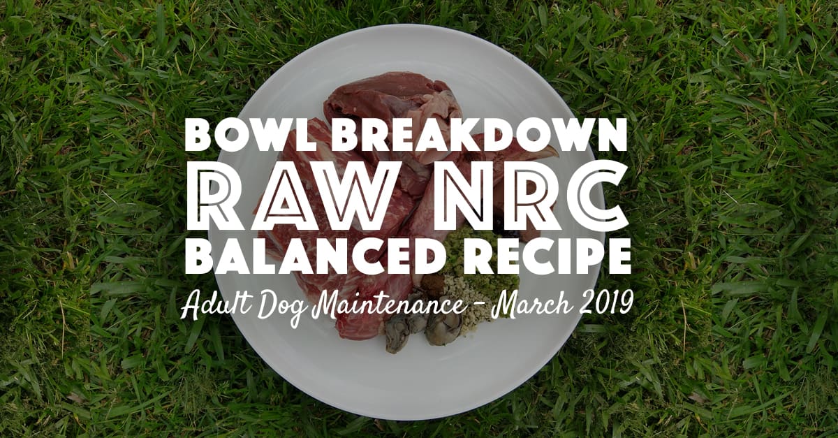 March Raw NRC Balanced Recipe Perfectly Rawsome