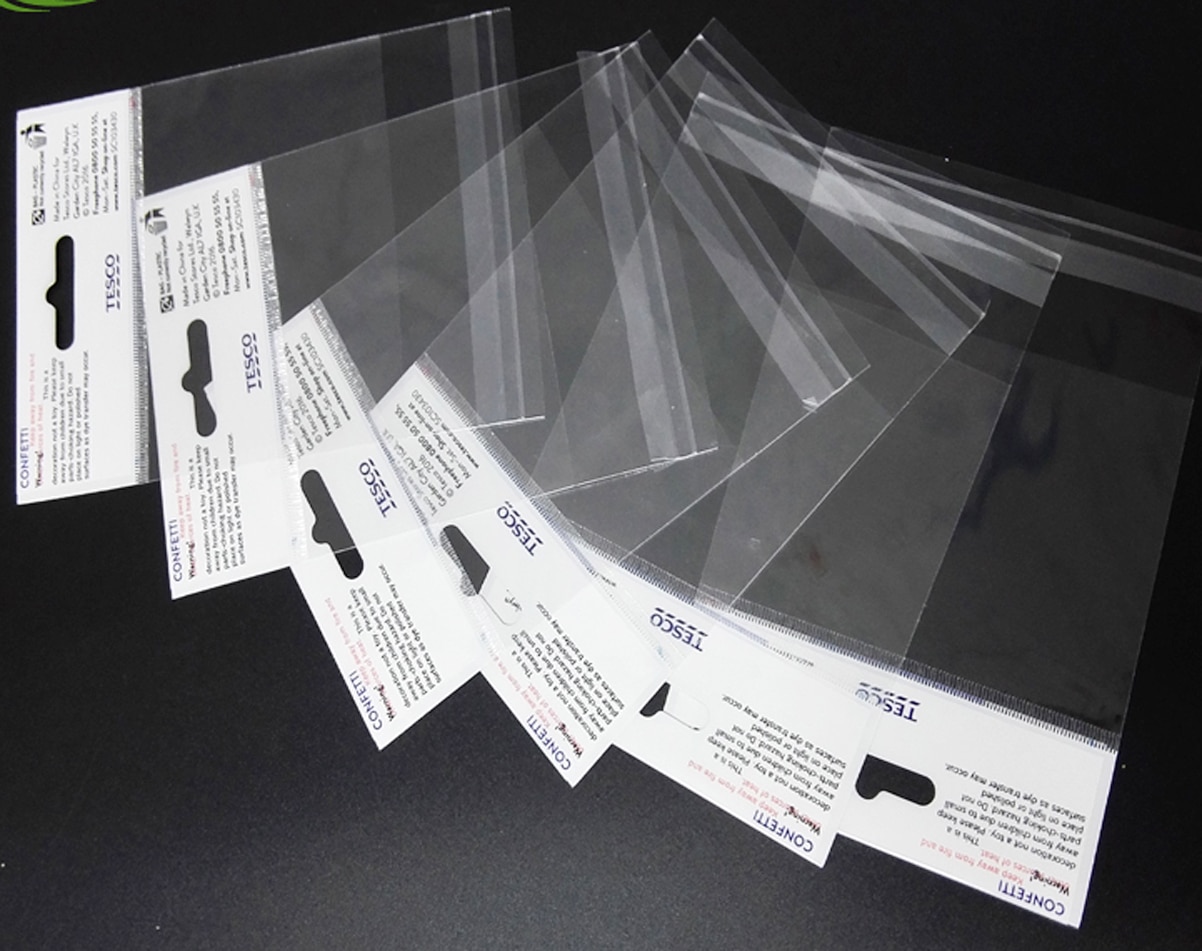 OPP header bag self adhesive bag bopp bag