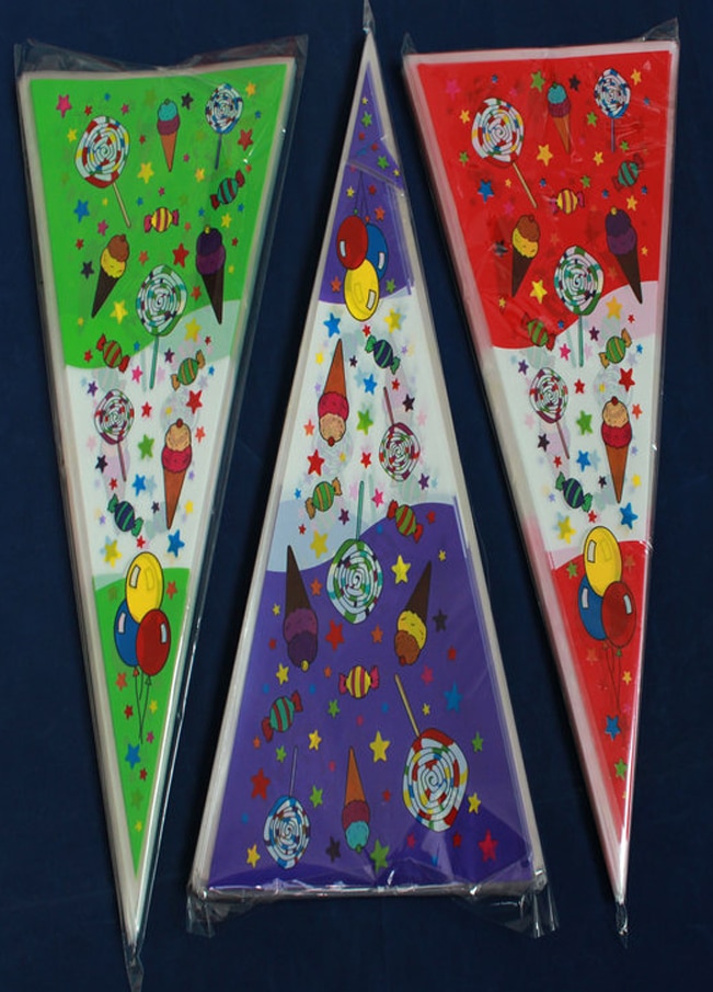 OPP triangle bag cone bag candy packing bag