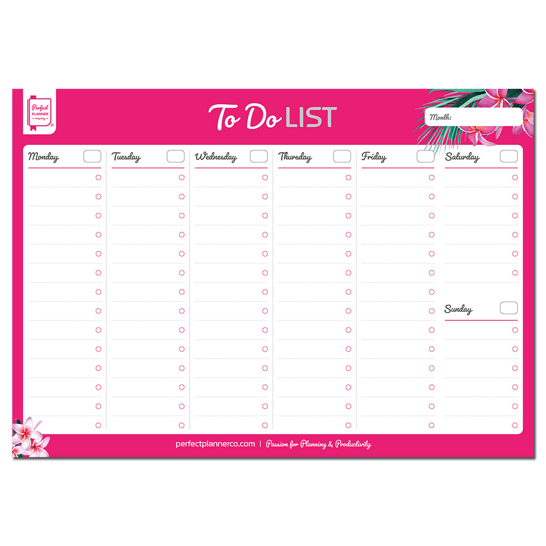 To Do List Desk Pad Perfect Planner Company