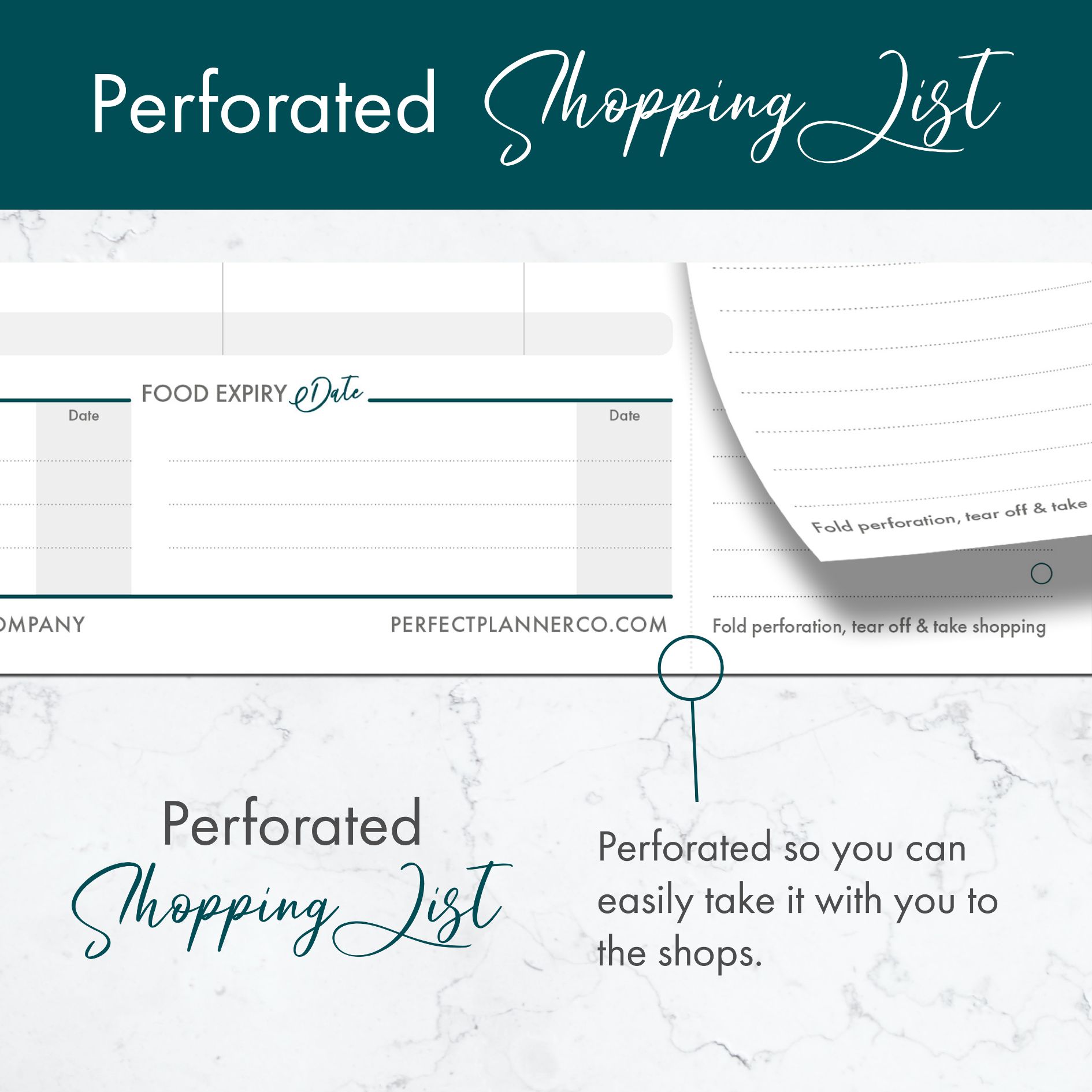 Meal Planner Pad Perfect Planner Company